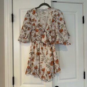 Floral Ruffle Romper